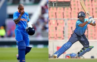 Dhawan ruled out of West Indies T20I series due to injury bcci ball by ball live score