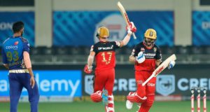 The match between Royal Challengers Bangalore and Mumbai Indians