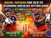 David and Patidar Power RCB to Massive Win in Six-Fest Against CSK