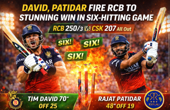 David and Patidar Power RCB to Massive Win in Six-Fest Against CSK