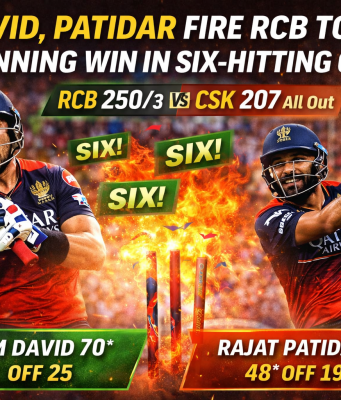 David and Patidar Power RCB to Massive Win in Six-Fest Against CSK