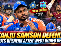 Sanju Samson Defends India’s Openers After West Indies Defeat