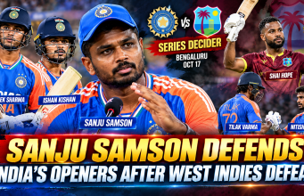 Sanju Samson Defends India’s Openers After West Indies Defeat