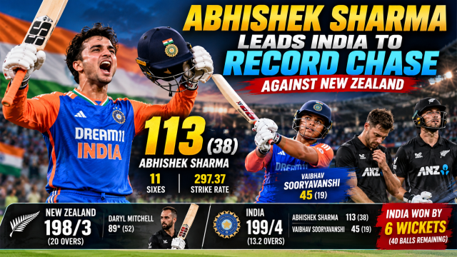 India’s Record Chase Celebration
